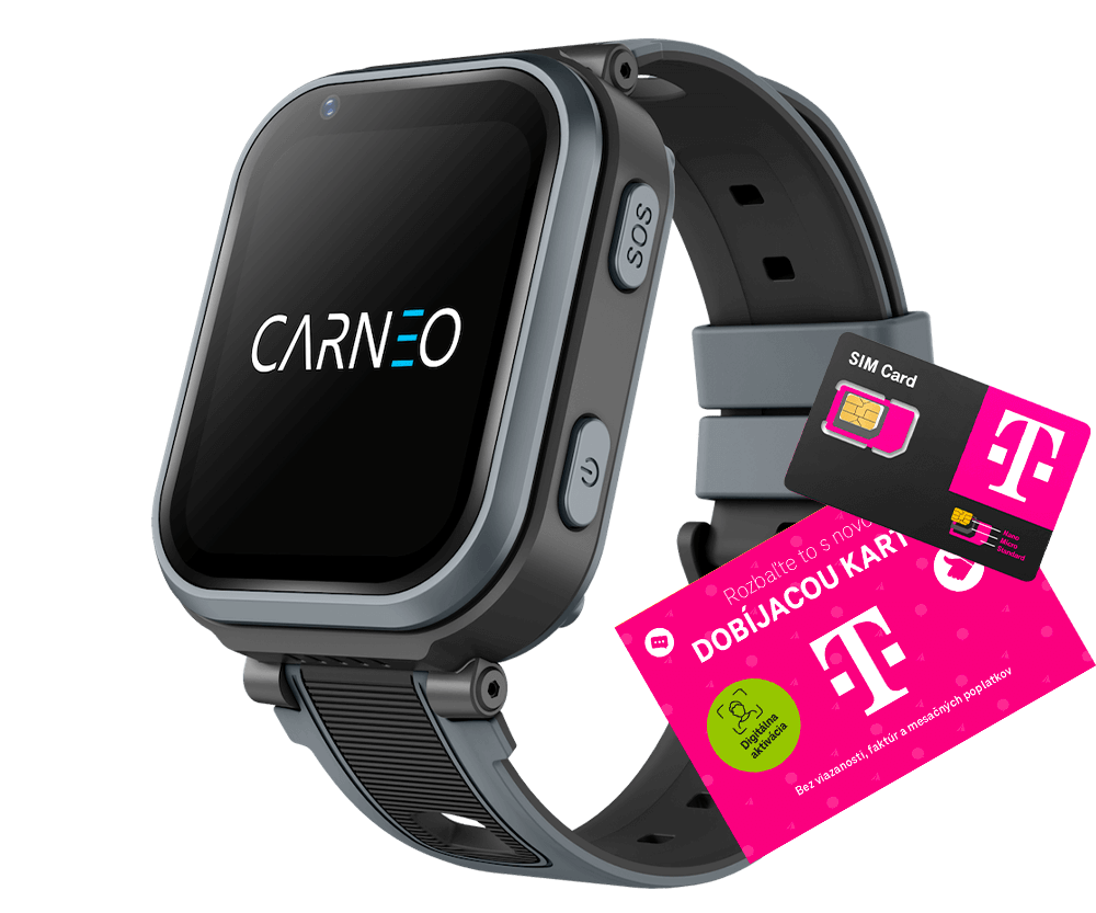 Carneo Guardkid+ 4G Ultra black SIM